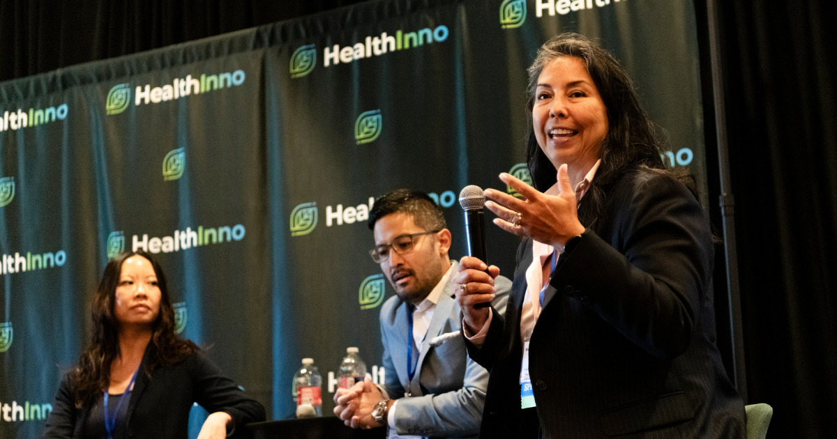 Health-tech leaders panel discussion on building for an AI future at the HealthAI Summit